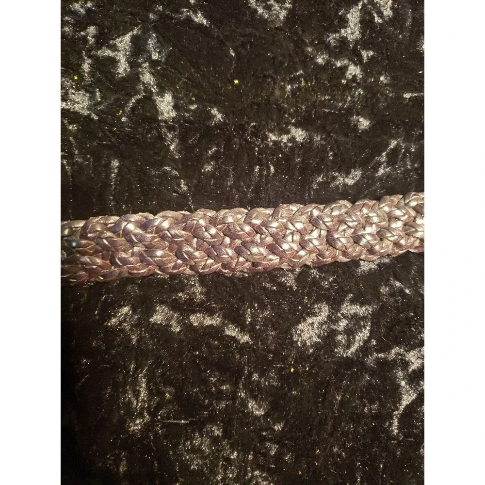 Talbots Braided Leather Belt Womens L‎ Large Brown 6029 Casual Accessories